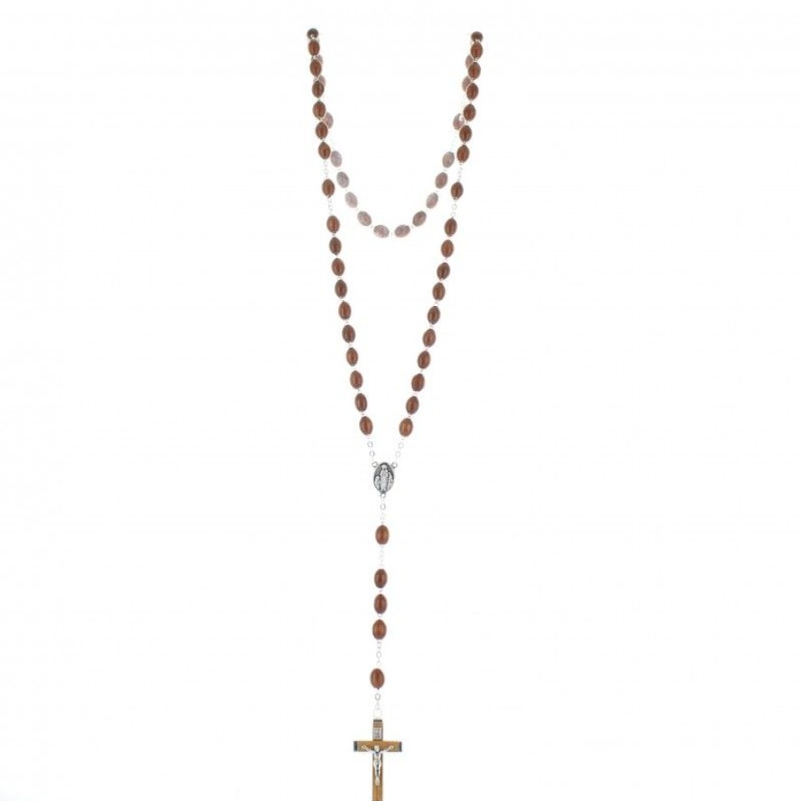 Palais du Rosaire Chapelet Bois | Chapelet De Lourdes En Bois Grains 10Mm