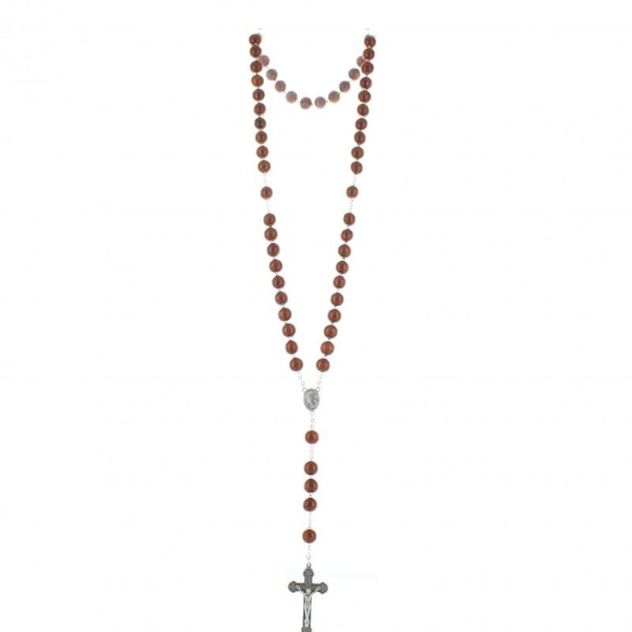 Palais du Rosaire Chapelet Bois | Chapelet De Lourdes En Bois Grains 10Mm