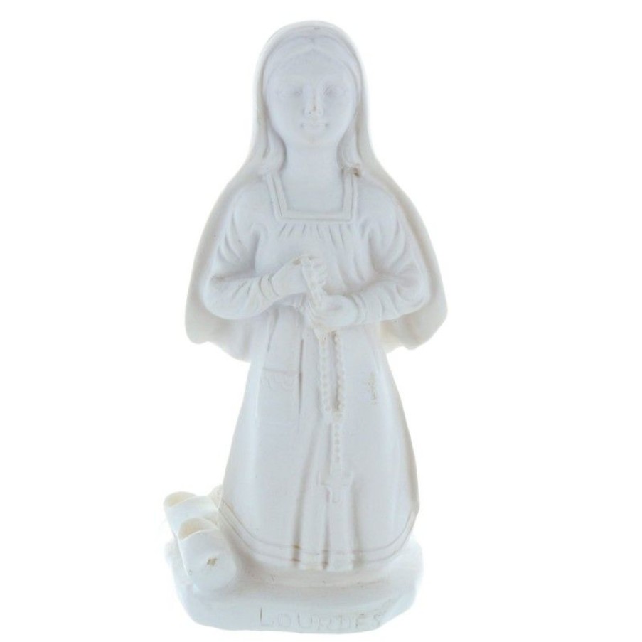 Palais du Rosaire Statue De Sainte Bernadette | Statue Sainte Bernadette Blanche En Resine 12 Cm