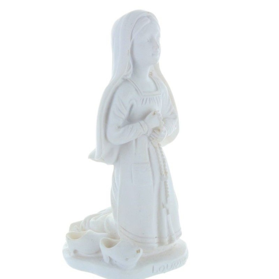 Palais du Rosaire Statue De Sainte Bernadette | Statue Sainte Bernadette Blanche En Resine 12 Cm