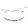 Palais du Rosaire Bracelet Fantaisie | Bracelet Fantaisie Argente Et Inscription \\"I Love Lourdes\\"