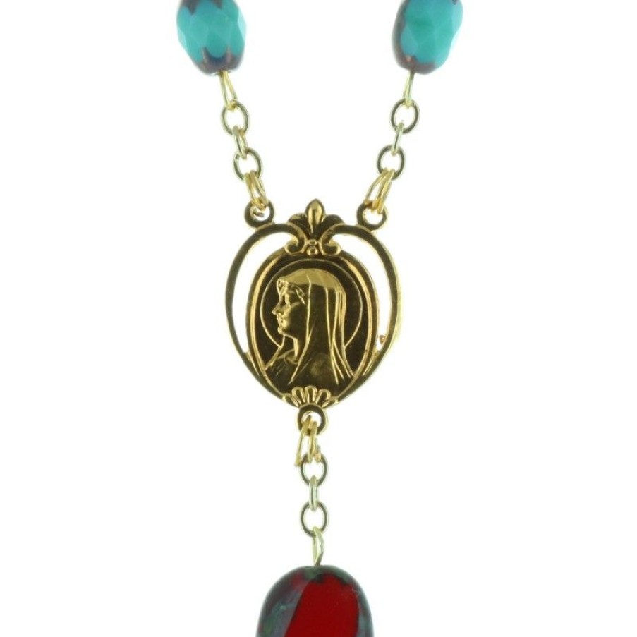 Palais du Rosaire Chapelet Verre | Chapelet De Lourdes Et Grains En Verre Vallauris Colores