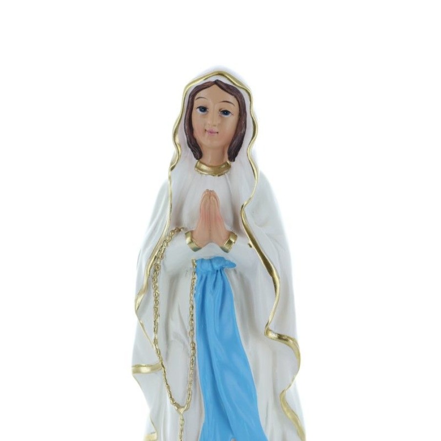 Palais du Rosaire Statue De Notre Dame De Lourdes | Statue De Notre Dame De Lourdes En Resine Coloree 22Cm