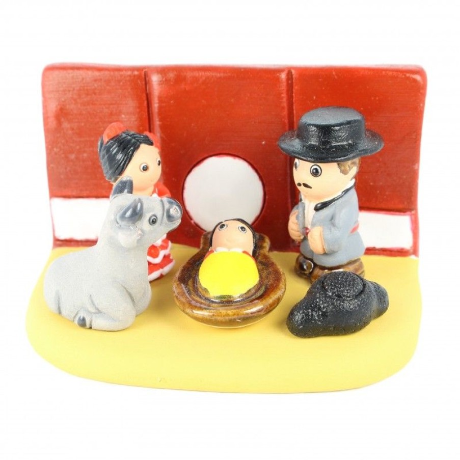 Palais du Rosaire Creche | Creche Espagne En Ceramique 8X7Cm