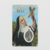 Palais du Rosaire Image Religieuse | Carte De Priere Sainte Rita Avec Medaille