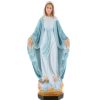 Palais du Rosaire Statue Vierge Miraculeuse | Statue De La Vierge Miraculeuse 40Cm En Resine Coloree