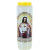 Palais du Rosaire Bougie Neuvaine | Lot De 6 Bougies Neuvaine Sacre Coeur De Jesus 17,5 Cm