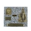 Palais du Rosaire Plaque Funeraire | Plaque Funeraire De L'Apparition En Granit 16X20Cm