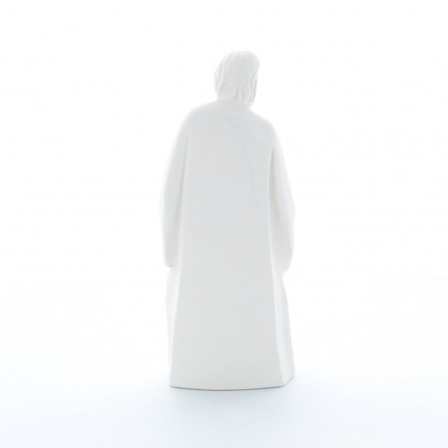 Palais du Rosaire Decoration De Noel | Statue Sainte Famille Epuree En Resine Blanche 12 Cm