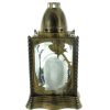 Palais du Rosaire Bougie Decorative | Lanterne Funeraire Pour Pierre Tombale En Effet Bronze 23Cm