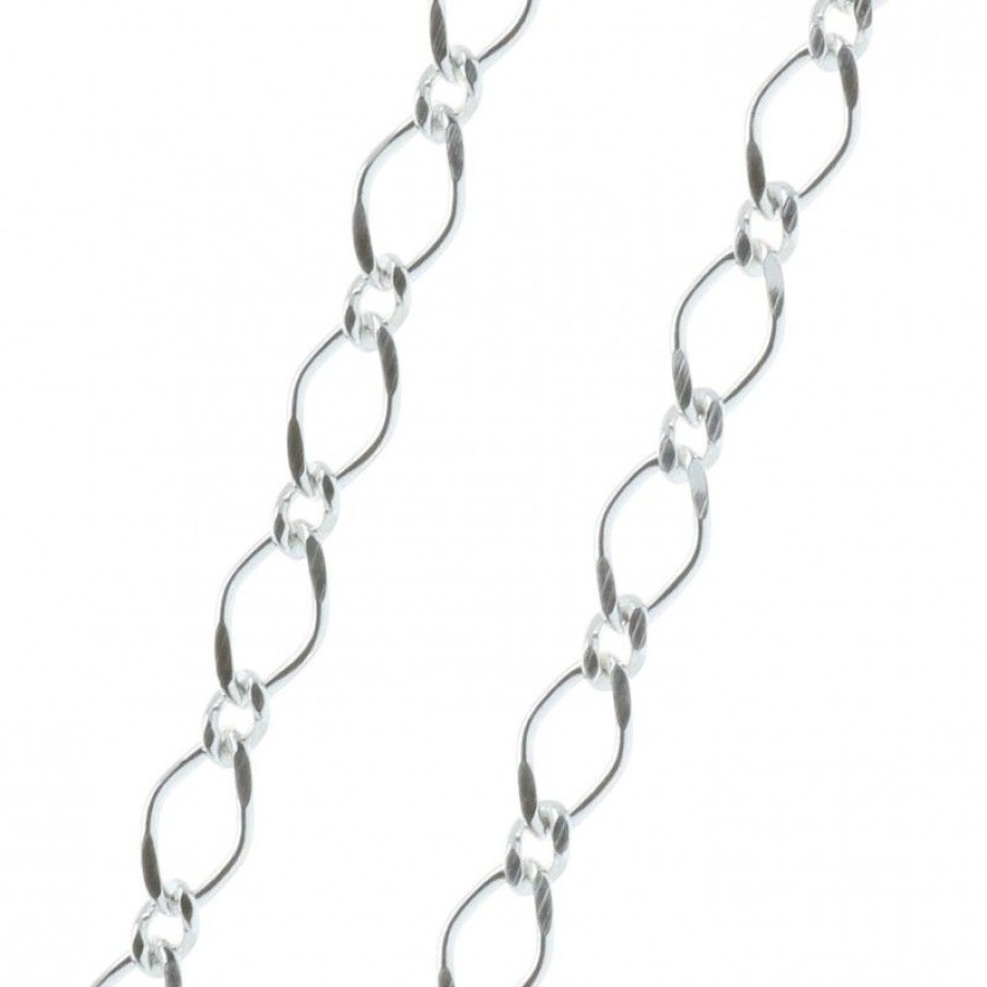 Palais du Rosaire Collier En Argent | Chaine Argent Maille Figaro 45 Cm