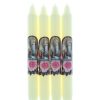 Palais du Rosaire Bougie Decorative | Lot De 4 Bougies Apparition De Lourdes 19Cm