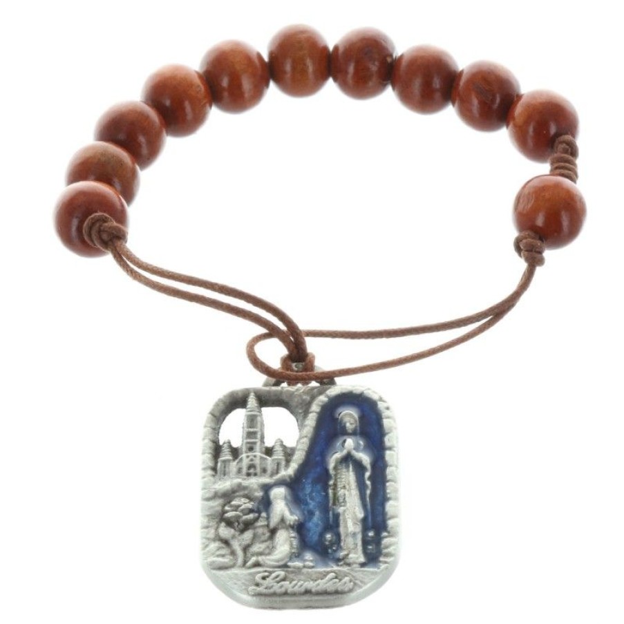 Palais du Rosaire Chapelet Dizainier | Chapelet Dizainier De L'Apparition De Lourdes En Palissandre