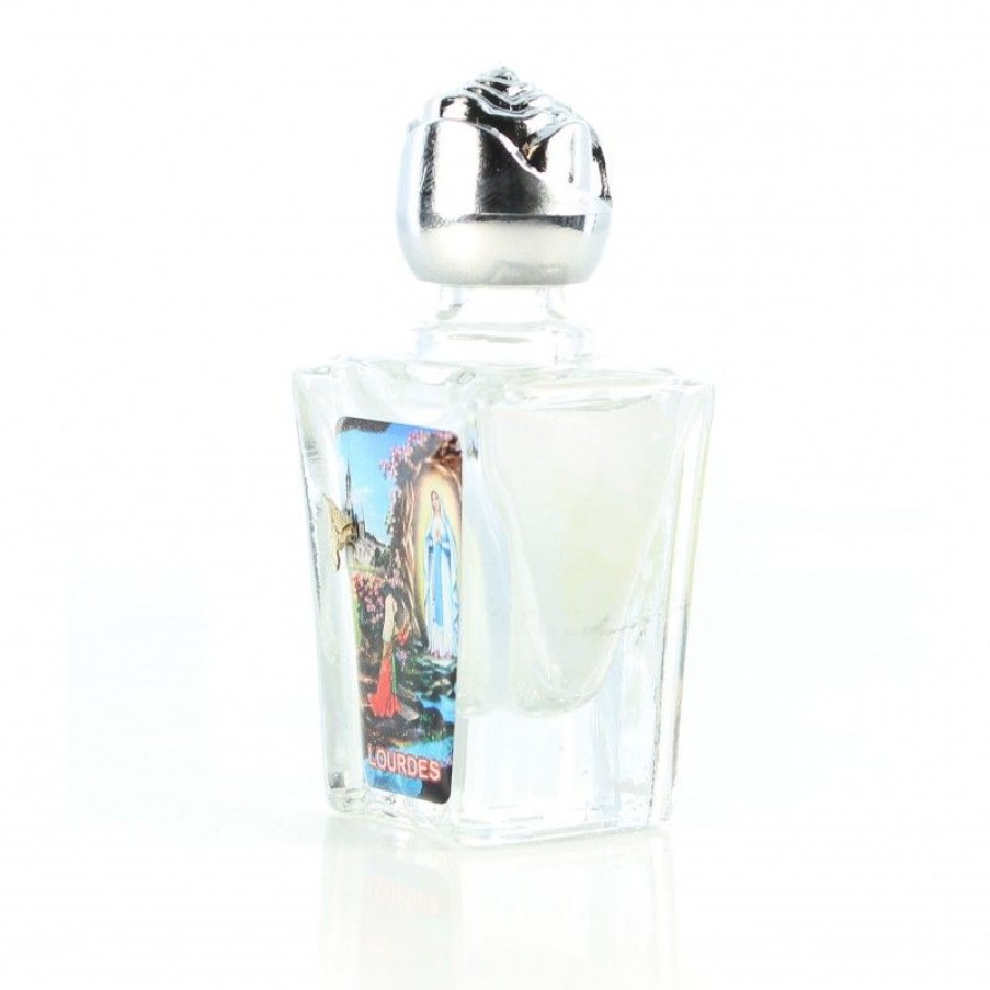 Palais du Rosaire Flacon Eau De Lourdes | Flacon En Verre Rempli D'Eau De Lourdes 40Ml