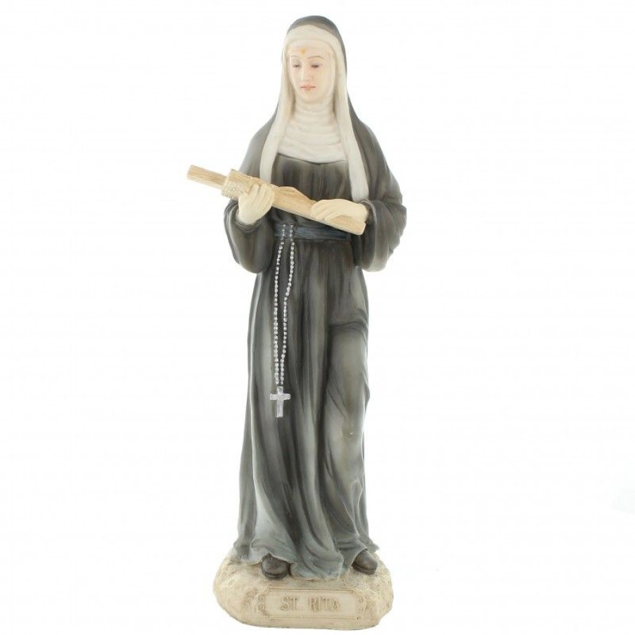 Palais du Rosaire Statue De Sainte Rita | Statue De Sainte Rita En Resine 21Cm