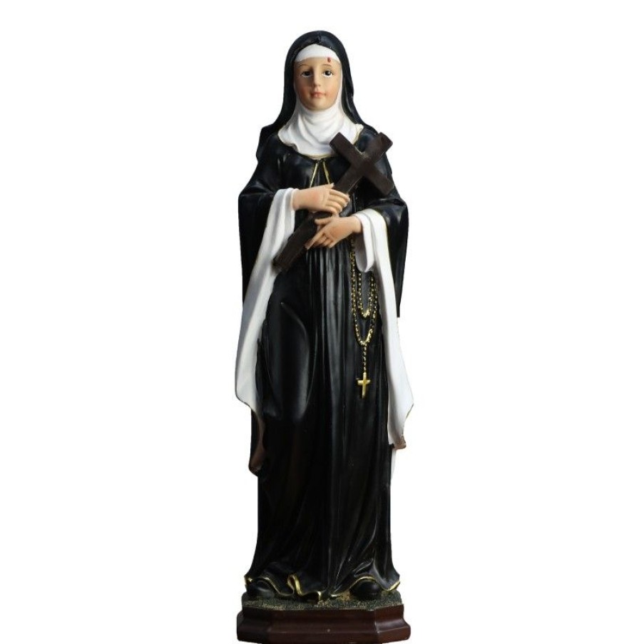 Palais du Rosaire Statue De Sainte Rita | Statue En Resine De Sainte Rita De 45Cm