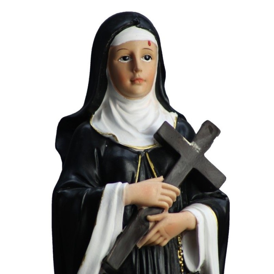 Palais du Rosaire Statue De Sainte Rita | Statue En Resine De Sainte Rita De 45Cm