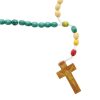 Palais du Rosaire Chapelet Pour Enfant | Chapelet De Mission En Bois Avec Grains Ovales Colores