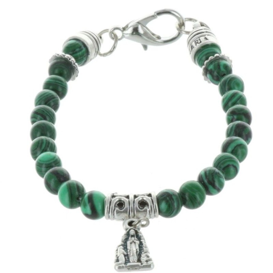 Palais du Rosaire Bracelet Dizainier | Bracelet Dizainier En Pierres Veritables Colorees