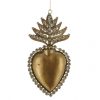 Palais du Rosaire Cadre Religieux | Ex-Voto Coeur Et Flamme 24 Cm