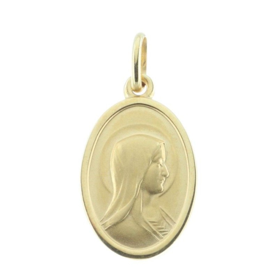 Palais du Rosaire Medaille Et Croix Plaque Or | Medaille Plaque Or, Apparition De Lourdes Et Portrait Vierge Marie