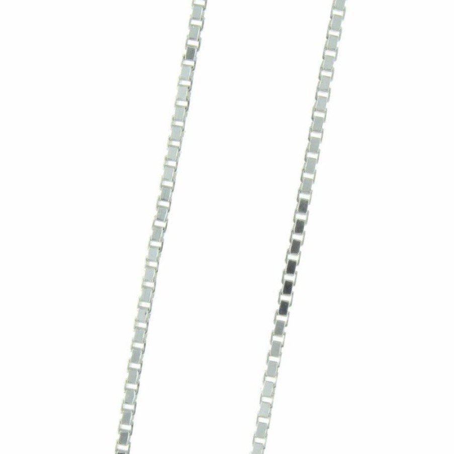 Palais du Rosaire Collier En Argent | Chaine En Argent Avec Une Maille Venitienne 45Cm