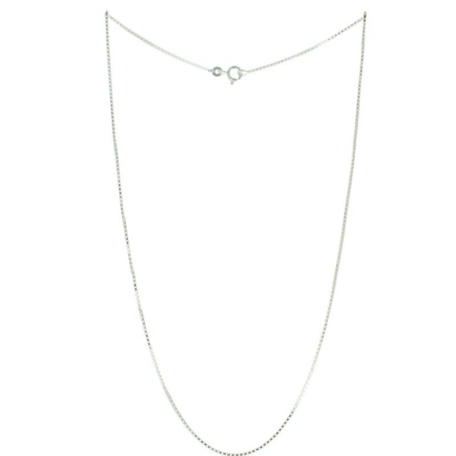 Palais du Rosaire Collier En Argent | Chaine En Argent Avec Une Maille Venitienne 45Cm