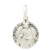 Palais du Rosaire Medaille Et Croix Metal | Medaille Scapulaire En Laiton Argente De 22 Mm Et 8,4G