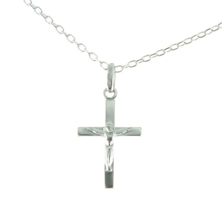 Palais du Rosaire Collier En Argent | Parure Argent, Chaine Et Croix Du Christ 20Mm
