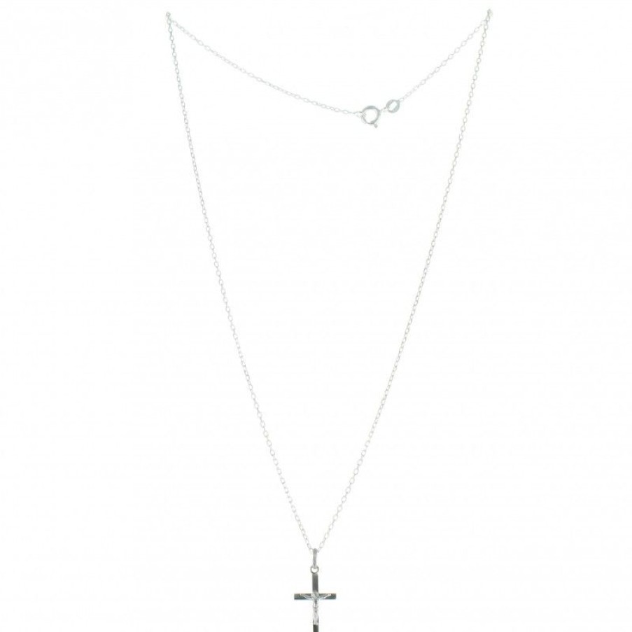 Palais du Rosaire Collier En Argent | Parure Argent, Chaine Et Croix Du Christ 20Mm