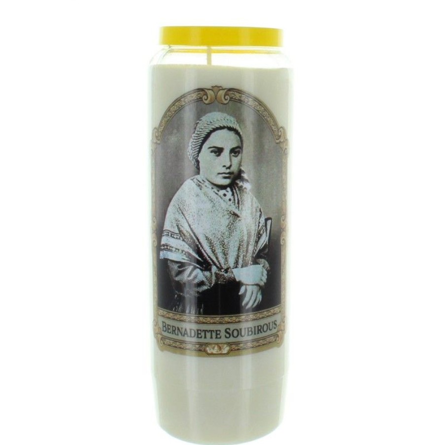 Palais du Rosaire Bougie Neuvaine | Lot De 3 Bougies De Neuvaine De Sainte Bernadette 17,5Cm