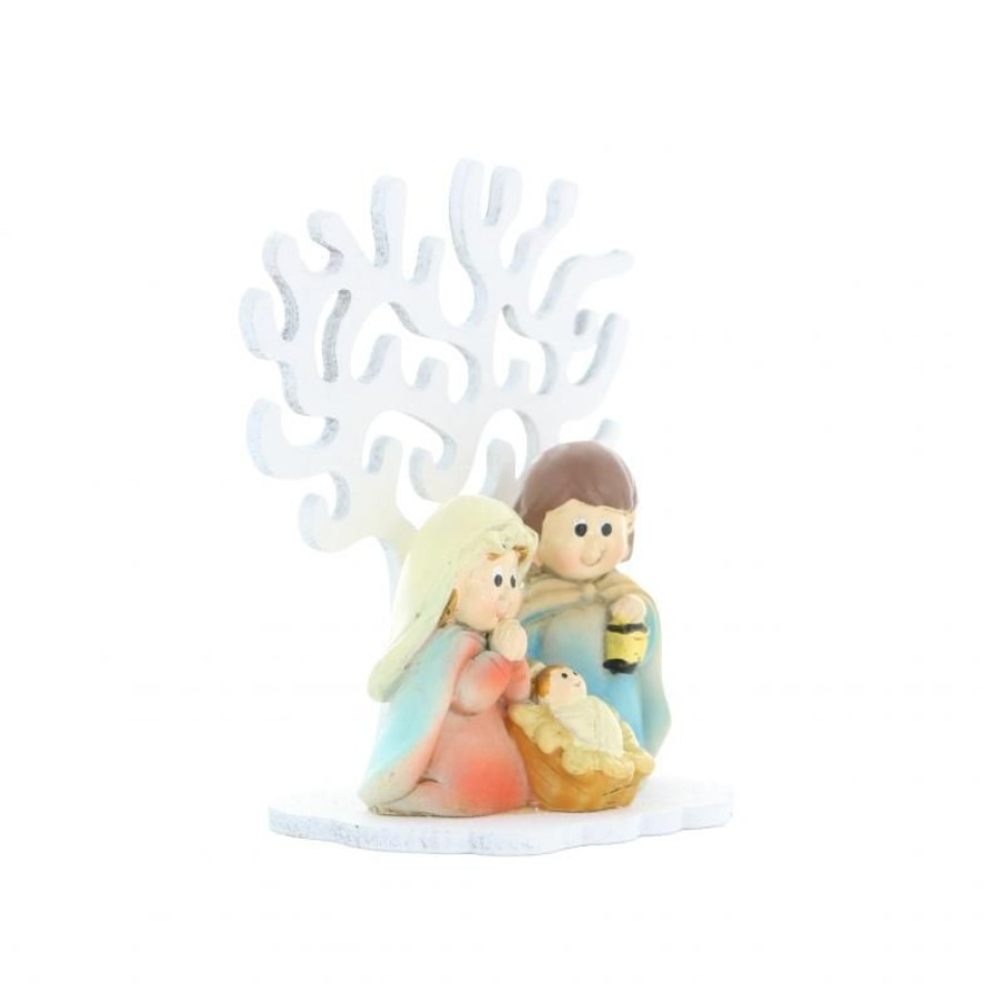 Palais du Rosaire Creche | Creche Enfantine Avec Un Arbre De Vie 8Cm