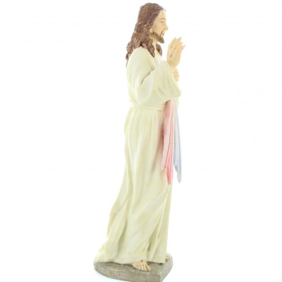 Palais du Rosaire Jesus Misericordieux | Statue De Jesus Misericordieux En Resine Ivolite 21Cm