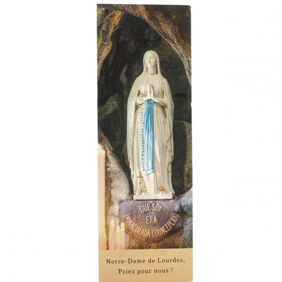 Palais du Rosaire Marque&Page | Marque Page De Notre Dame De Lourdes Grotte 5X14Cm