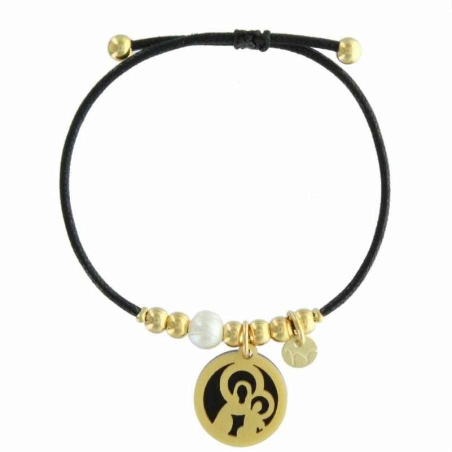 Palais du Rosaire Bracelet Fantaisie | Bracelet Religieux Avec Une Medaille De Notre Dame Du Mont Carmel