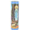 Palais du Rosaire Bougie Votive | Bougie Votive De Lourdes Avec Prieres Multilingues 21 Cm