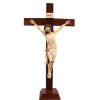 Palais du Rosaire Statue De Grande Taille | Crucifix A Poser En Resine Coloree 127Cm