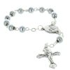 Palais du Rosaire Chapelet Dizainier | Lot De 100 Chapelets Dizainiers De Lourdes Grains Argentes Et Coeur Apparition De Lourdes