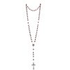 Palais du Rosaire Chapelet Parfume | Chapelet Parfum De Rose Avec Un Cadre De L'Apparition De Lourdes 7X10 Cm