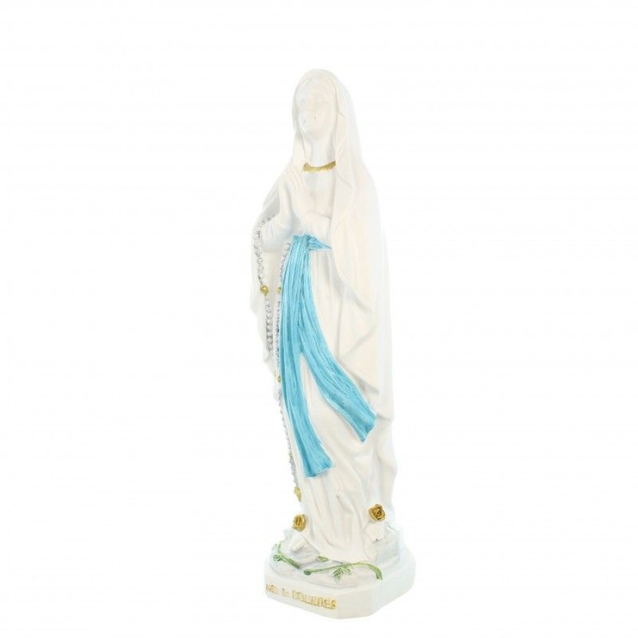 Palais du Rosaire Statue De Notre Dame De Lourdes | Statue Notre Dame De Lourdes Blanche Et Bleue De 20Cm