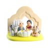 Palais du Rosaire Creche | Creche Inde En Ceramique 8X7Cm