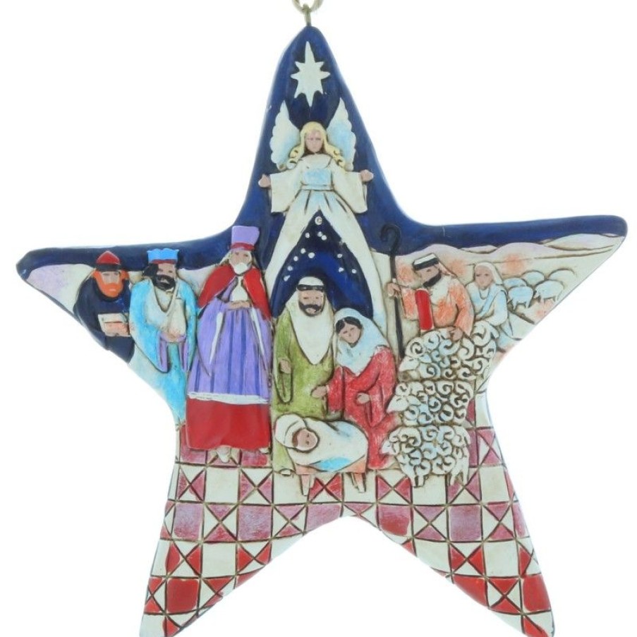 Palais du Rosaire Decoration De Noel | Etoile De La Nativite En Resine Pour Sapin De Noel