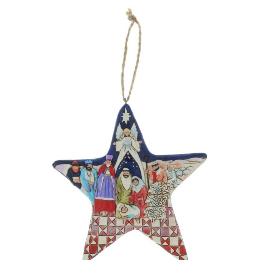 Palais du Rosaire Decoration De Noel | Etoile De La Nativite En Resine Pour Sapin De Noel