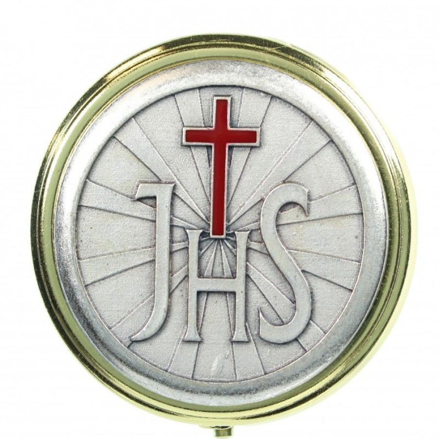 Palais du Rosaire Custode | Custode A Hosties Doree Jhs Et Croix Rouge