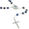 Palais du Rosaire Chapelet Pierre | Chapelet De Lourdes En Pierre Bleu Empereur Et Coeur Eau De Lourdes
