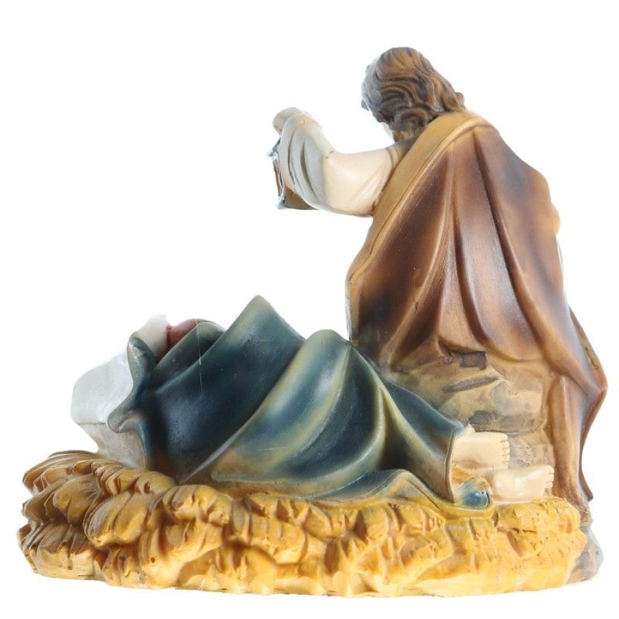 Palais du Rosaire Statue De La Sainte Famille | Statue Sainte Famille Avec Marie Qui Dort En Resine 10Cm