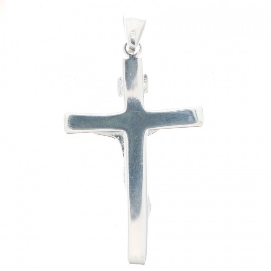 Palais du Rosaire Medaille Et Croix Argent | Croix Du Christ En Argent