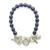 Palais du Rosaire Bracelet Fantaisie | Bracelet Avec Grains En Cristal Colore