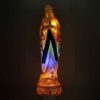 Palais du Rosaire Statue Lumineuse | Statue De La Vierge Marie Lumineuse A Pile En Resine 31Cm