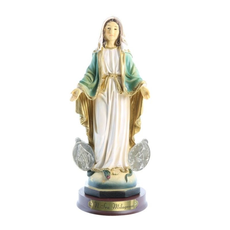 Palais du Rosaire Statue Vierge Miraculeuse | Statue De La Vierge Miraculeuse De 22Cm En Resine